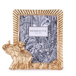 Cornice Elefanti Oro Grande