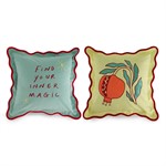 Set 2 Cuscini Ricamati Melograno