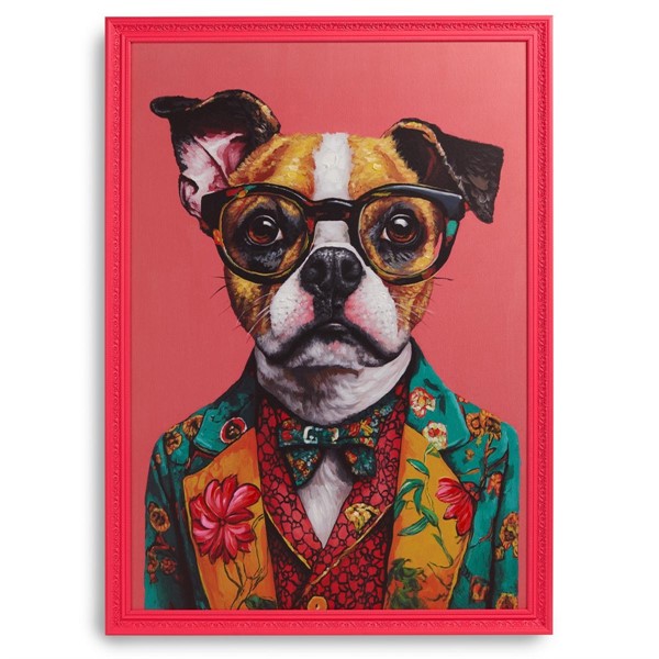 Quadro Cane Fucsia