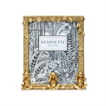 Cornice 3 Scimmiette Oro 26x29 JUNGLE - Henriette