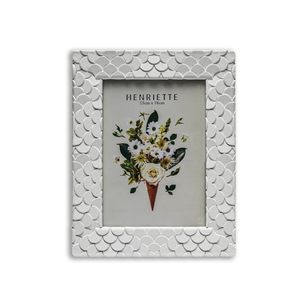 Cornice Ventagli Bianca 19x24 - Henriette