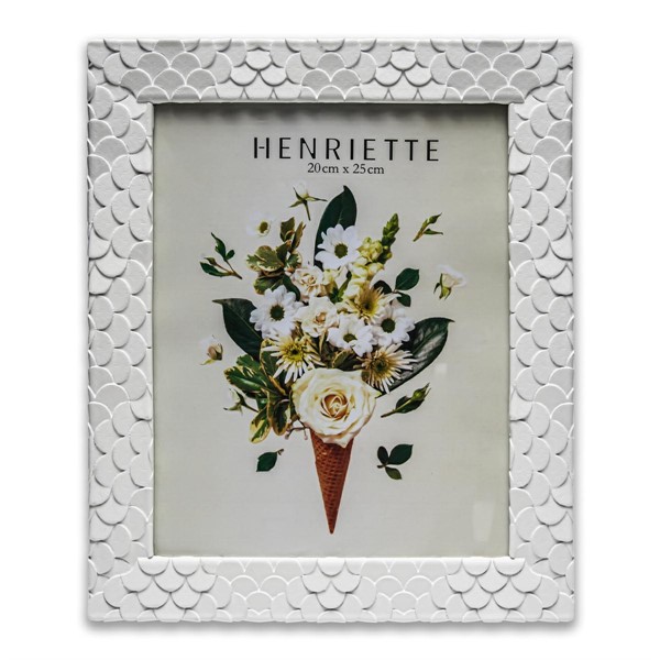 Cornice Ventagli Bianca 26,5x31 OSTUNI - Henriette