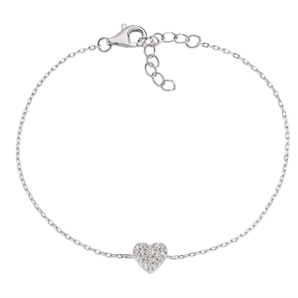 Bracciale Cuore Mini con Zirconi
