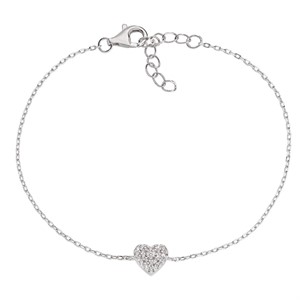 Bracciale Cuore Mini con Zirconi