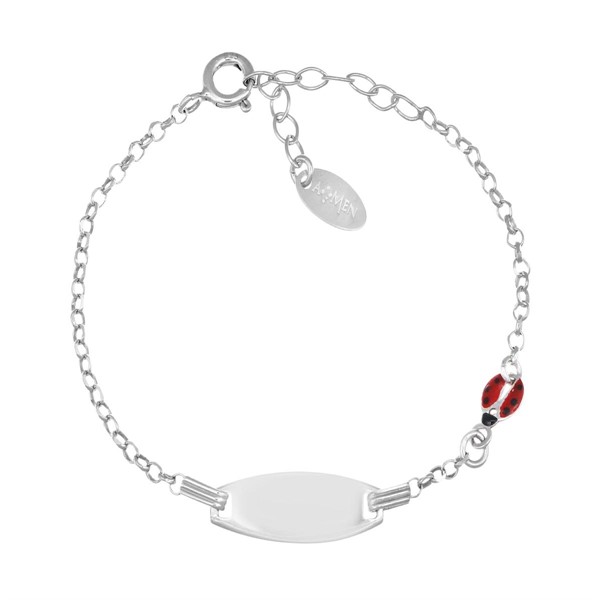 Bracciale Junior Personalizzabile con Coccinella