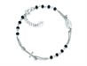 Bracciale Rosario con Cristalli Neri