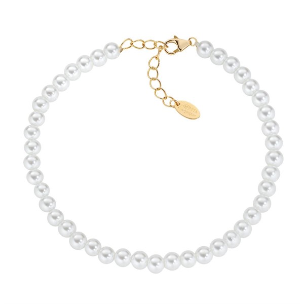 Bracciale con Perle di Cristallo 4 mm