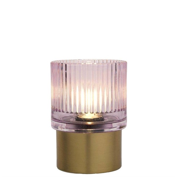 Lampada Vaso in Vetro Cipria