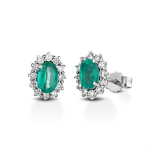 Orecchini Smeraldo e Diamanti