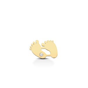 Blister Piedini In Oro Giallo E Diamante