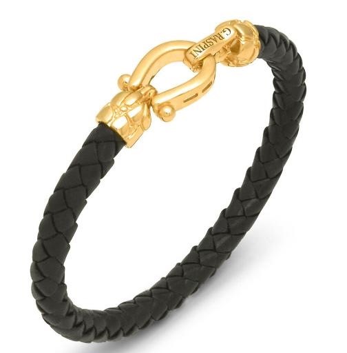 Bracciale Cuoio Croco Dorato