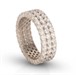 Triple Eternity Ring Dilvdò Silver White