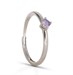 Solitaire Ring Dilvdò Silver Lavender