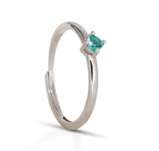 Solitaire Ring Dilvdò Silver Paraiba