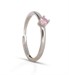 Solitaire Ring Dilvdò Silver Pink