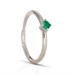Solitaire Ring Dilvdò Silver Green