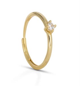 Solitaire Ring Dilvdò Gold White