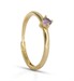 Solitaire Ring Dilvdò Gold Lavender