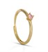 Solitaire Ring Dilvdò Gold Pink