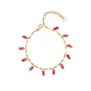 Bracciale cristalli rossi