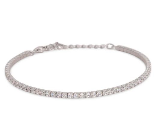 Bracciale Dilvdò Tennis 2mm Silver White