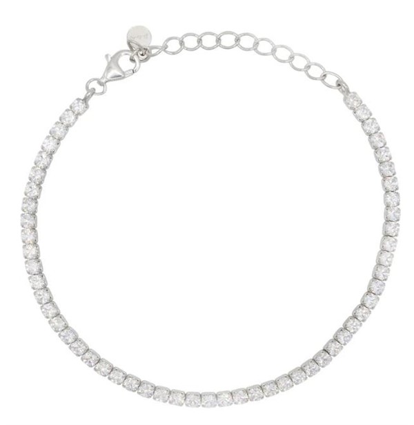 Bracciale Dilvdò Tennis 2.5mm Silver White