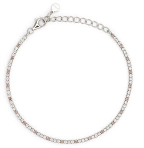 Bracciale Dilvdò Tennis 1.5mm Silver White & Brown