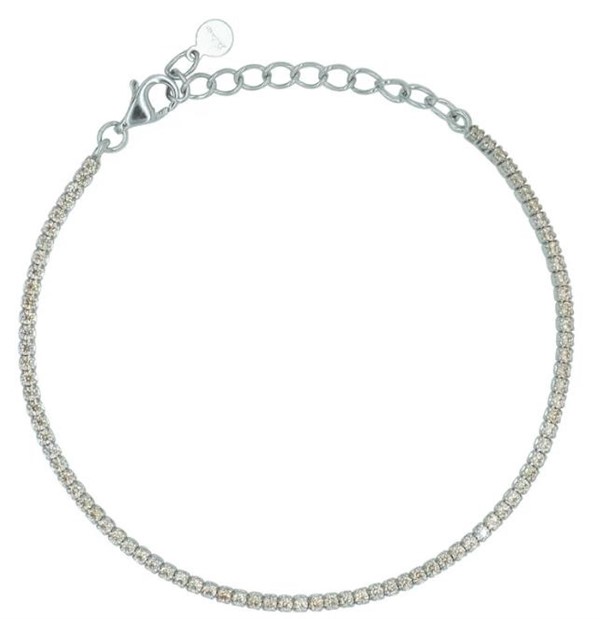 Bracciale Dilvdò Tennis 1.5mm Silver Champagne
