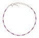 Bracciale Dilvdò Tennis 1.5mm Silver Ruby & White