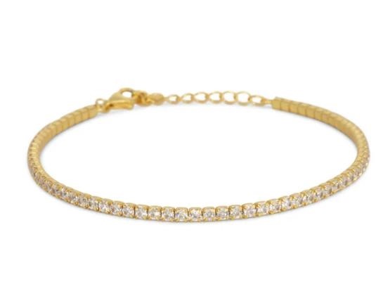 Bracciale Dilvdò Tennis 1.5mm Gold White