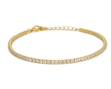 Bracciale Dilvdò Tennis 1.5mm Gold White