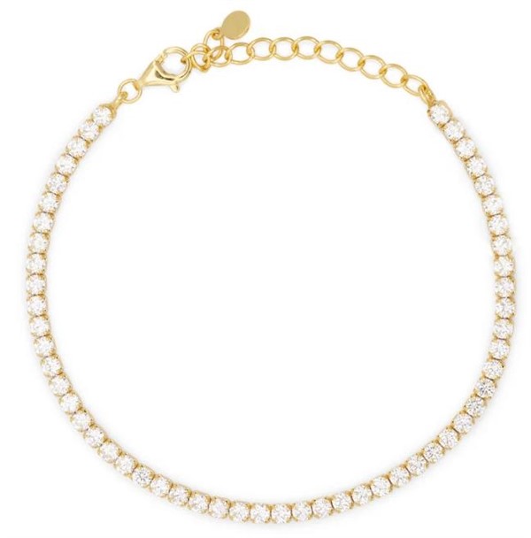 Bracciale Dilvdò Tennis 2.5mm Gold White