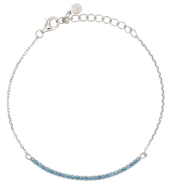 Bracciale Half Light Dilvdò Tennis 1.5mm Silver Turquoise