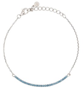 Bracciale Half Light Dilvdò Tennis 1.5mm Silver Turquoise