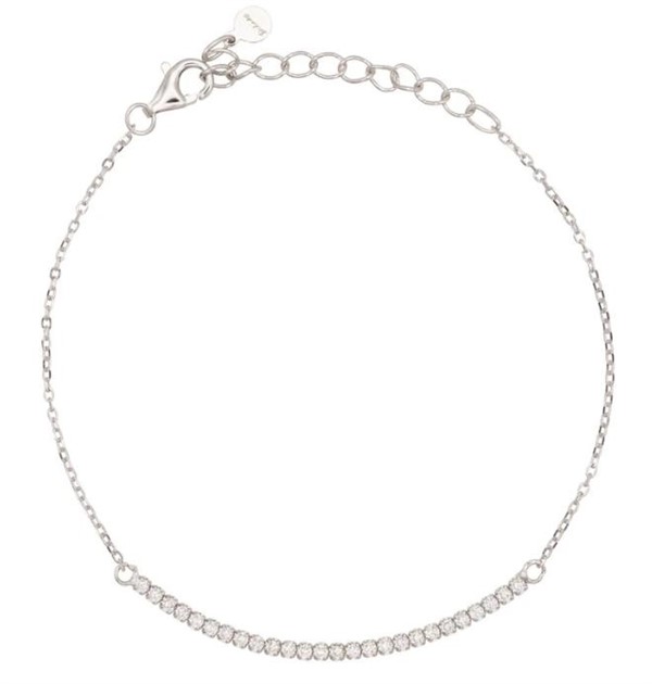 Bracciale Half Light Dilvdò Tennis 1.5mm Silver White