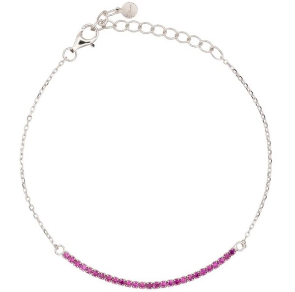 Bracciale Half Light Dilvdò Tennis 1.5mm Silver Ruby