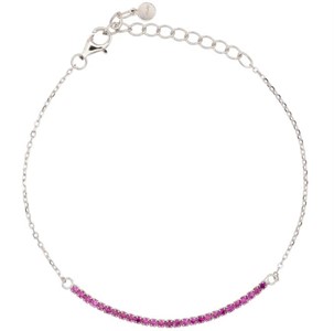 Bracciale Half Light Dilvdò Tennis 1.5mm Silver Ruby