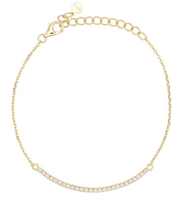 Bracciale Half Light Dilvdò Tennis 1.5mm Gold White