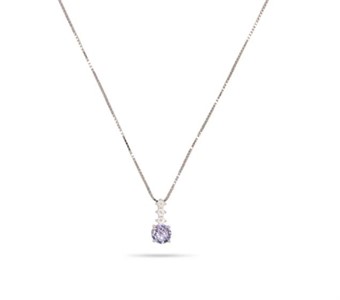 Collana Point Light Silver Lavender