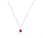 Collana Point Light Silver Ruby