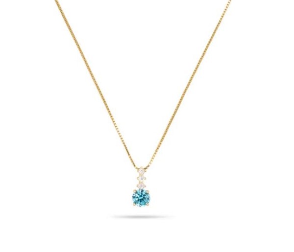 Collana Point Light Gold Turquoise