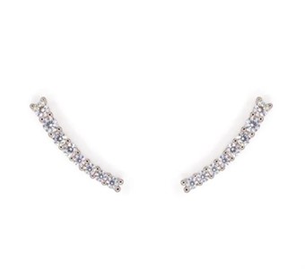 Orecchini Curvi White