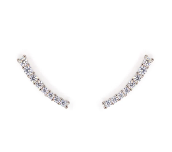 Orecchini Curvi White