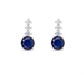Orecchini Drop Stud Blu