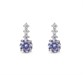 Orecchini Drop Stud Lavender