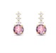 Orecchini Drop Gold Stud Pink
