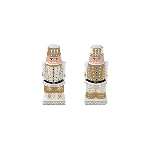 Porta sale e pepe in porcellana h 9 cm ROYAL NUTCRACKER