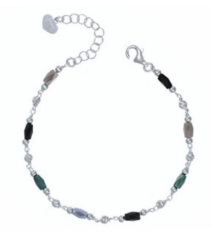 Bracciale Cristalli Grigi e Neri