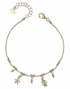 Bracciale cristalli Arg. Diam. e Charm Family
