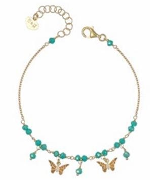 Bracciale cristalli Celesti e Farfalla